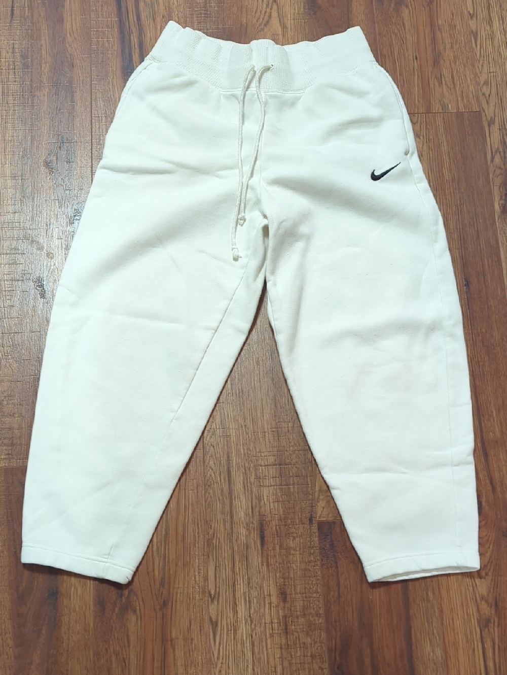 Nike Kids Cream/White Fleece Jogger Pants